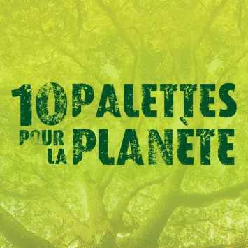 Logo 10 palettes pour la Planète