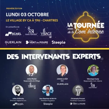 La tournée de la Com' Interne, première édition le lundi 3 octobre 2022