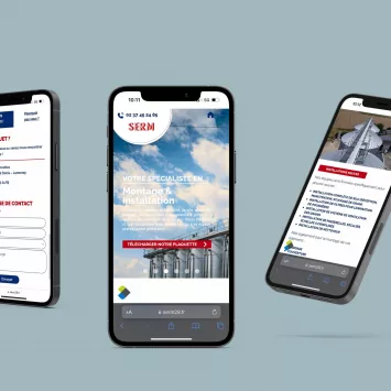 Site internet SERM mobile