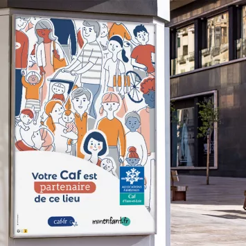CAF Affiche abris de bus