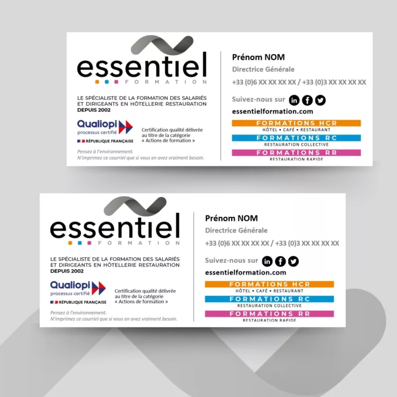 Signature email – Essentiel Formation