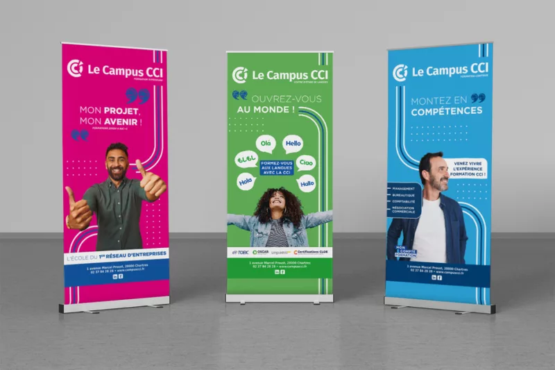 Kakémonos – CCI Chartres Le Campus