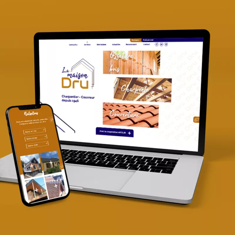 Site internet – La maison Dru