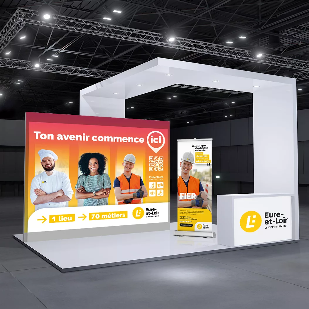 Kakémono et affiches – Conseil départemental d’Eure-et-Loir