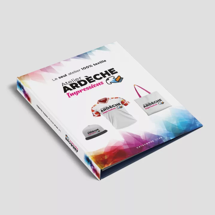Création d’une couverture de catalogue sur mesure pour Ardèche Impressions